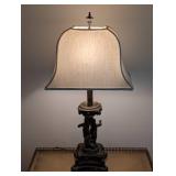 Vintage Bronze Color Cherub Table Lamp
