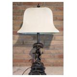Vintage Bronze Color Cherub Table Lamp