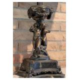 Vintage Bronze Color Cherub Table Lamp