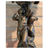 Vintage Bronze Color Cherub Table Lamp