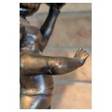 Vintage Bronze Color Cherub Table Lamp