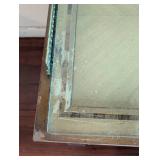 Vintage Weiman Glass Topped Cabinet Table