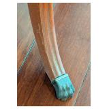 Round Claw Foot Accent Table