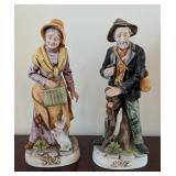 Pair of Large Porcelain Figurines