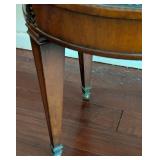 Elegant Round Marble Topped Accent Table