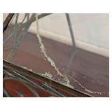 Glass Topped Accent Table