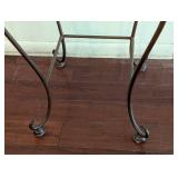 Glass Topped Accent Table