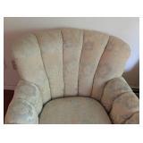 Pair of Vintage Armchairs and Ottoman