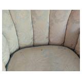 Pair of Vintage Armchairs and Ottoman