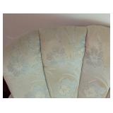 Pair of Vintage Armchairs and Ottoman