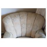 Pair of Vintage Armchairs and Ottoman