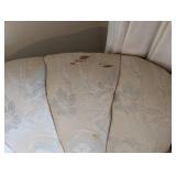 Pair of Vintage Armchairs and Ottoman