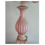 Very Large Pink Vintage Table Lamp