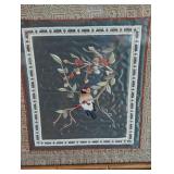 Pair of Small Framed Embroidered Chinese Textiles