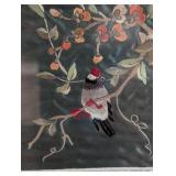 Pair of Small Framed Embroidered Chinese Textiles