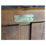 Antique Allice Oak Ice Box Refrigerator