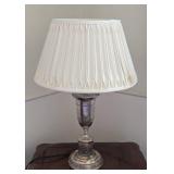 Vintage Silver Plated Table Lamp