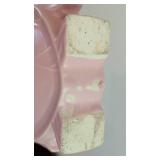 Vintage Lady Head Planter Vase and Ceramic Heart Vase