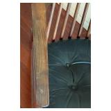 Mid Century Danish Rosewood and Leather Rocking Chair