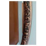 Small Oval Gold Wall Mirror