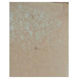 High Back Orange Upholstered Side Chair