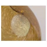 Vintage Orange Swirled Art Glass Bowl