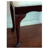 Bombay Queen Anne Style Mahogany Stool