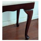 Bombay Queen Anne Style Mahogany Stool