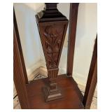 Vintage Ornate Carved Wood Accent Table