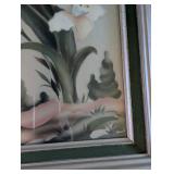 Framed Floral and Birds Print