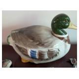 Vintage Ceramic Duck Cookie Jar and Wall Plaques
