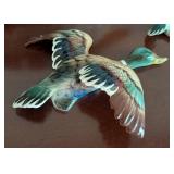 Vintage Ceramic Duck Cookie Jar and Wall Plaques