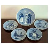 Assorted Vintage Porsgrund Dishes