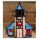 Variety of Stained Glass Light Up Houses