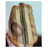 Carved Wood Cat Sculpture