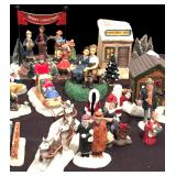 Huge Lot of Nostalgic Figurines for Christmas Scene