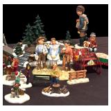 Huge Lot of Nostalgic Figurines for Christmas Scene