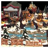 Huge Lot of Nostalgic Figurines for Christmas Scene