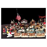 Huge Lot of Nostalgic Figurines for Christmas Scene