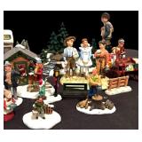 Huge Lot of Nostalgic Figurines for Christmas Scene