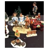 Huge Lot of Nostalgic Figurines for Christmas Scene