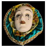 Pair of Decorative Masks and Hand Held Mirror