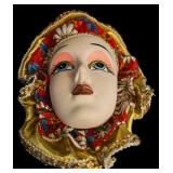 Pair of Decorative Masks and Hand Held Mirror