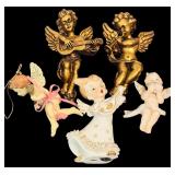 Assorted Vintage Decorative Angel Figurines