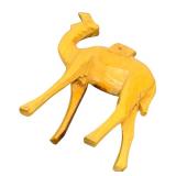 Pair of Wooden Carved Camel Figurines