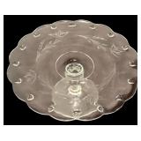 Vintage Glass Pedestal Cake Plates, Vintage Fostoria Liberty Bell Bowl and More