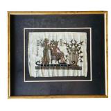 Pair of Vintage Egyptian Prints on Papyrus