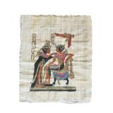 Pair of Vintage Egyptian Prints on Papyrus