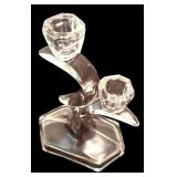 Crystal Candle Holder, Duiske, Irish Crystal, Double Light, Lead Crystal