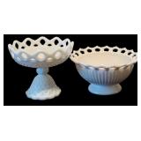 Vintage Westmoreland Milk Glass Doric Lace, Fruit Stand, Candy Dishes and More